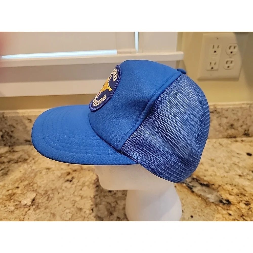 Vintage Ford Mustang Patch Trucker Hat Cap Foam Mesh Back Snapback